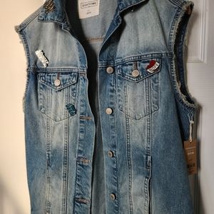 Womens Jean Vest